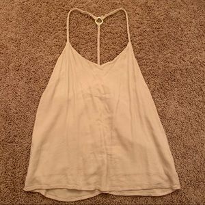 Forever 21 Tan Tank Top Braided Straps